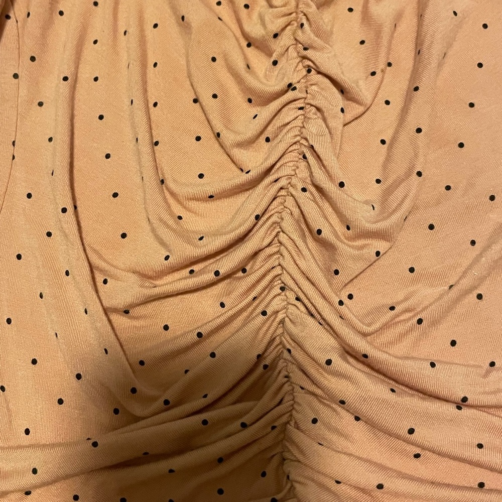 Free People polka dot bell sleeve top - Picture 4 of 5